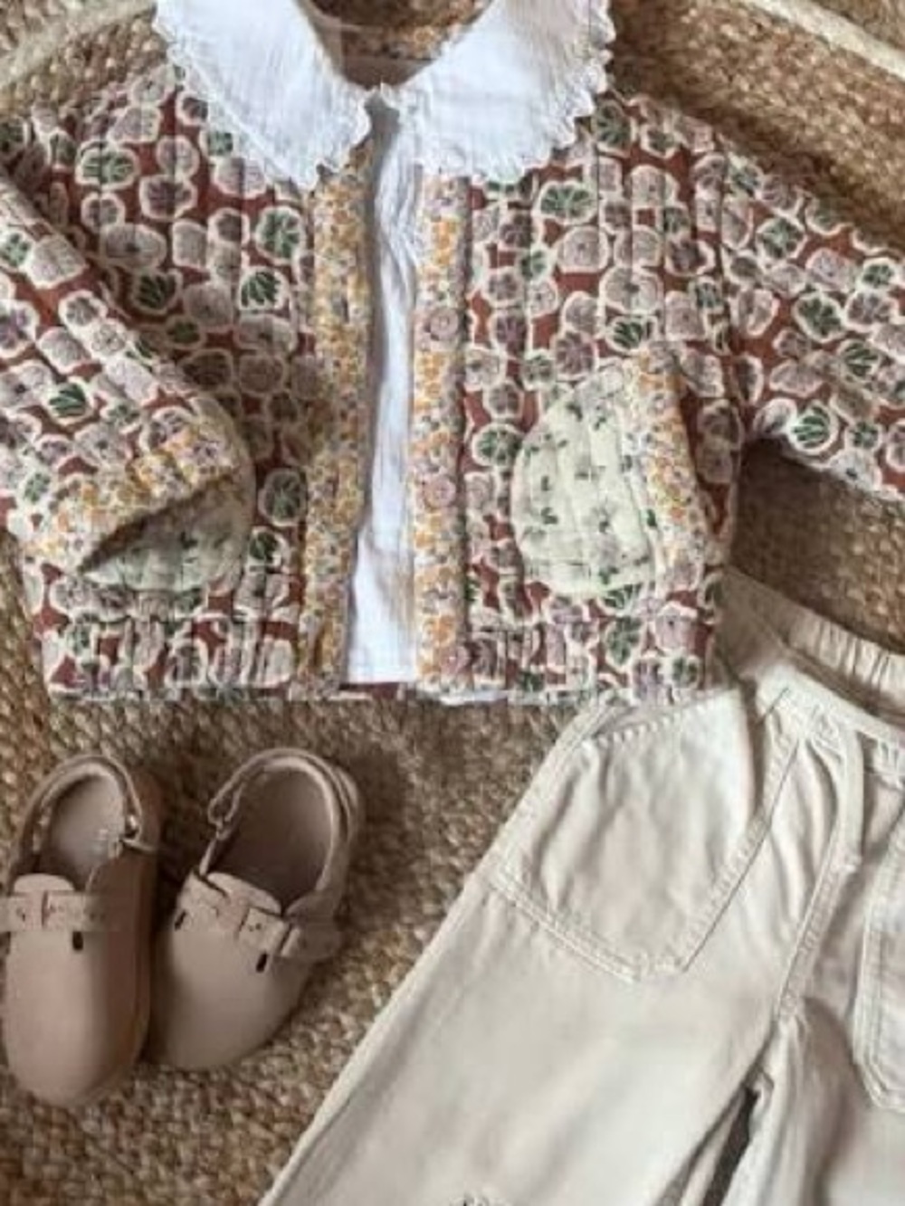 Zara Quilted Floral Patchwork Jacket